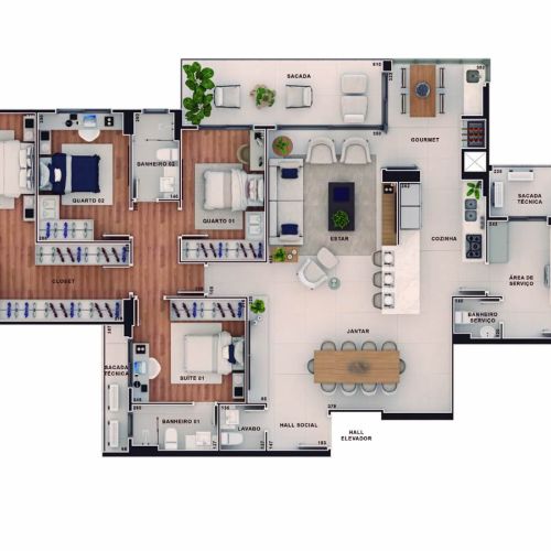 APARTAMENTO 184M²