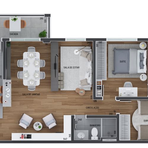 Ap Tipo 2 - Living Estendido