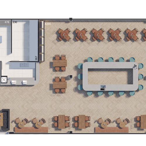 LOJA 20 e 21 - Praça Barigui 208,09 m² (Restaurante)